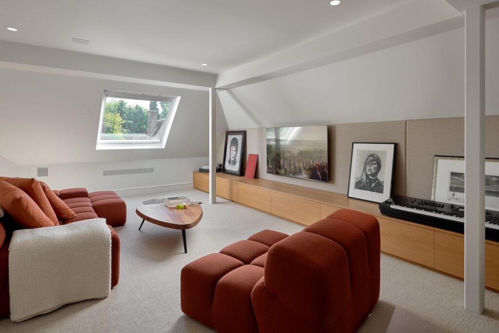 Seamless control was paramount, achieved through integration with the Control4 platform, allowing intuitive management of this comprehensive audio ecosystem